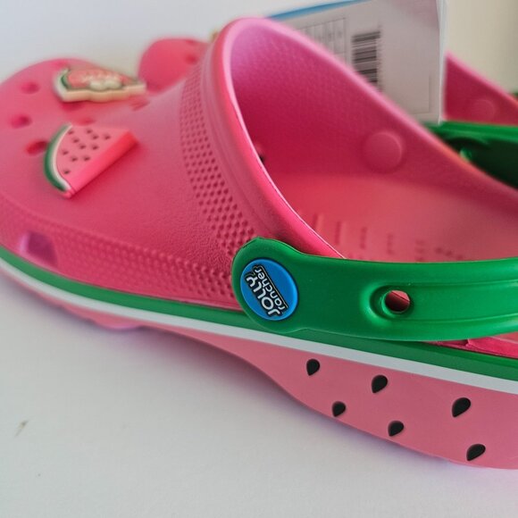 Crocs Jolly Rancher Classic Clog Watermelon Pink M8/W10 - Picture 9 of 13